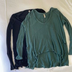 Two Free People Thermal tops XS